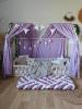 Ciel de lit cabane modèle A violet